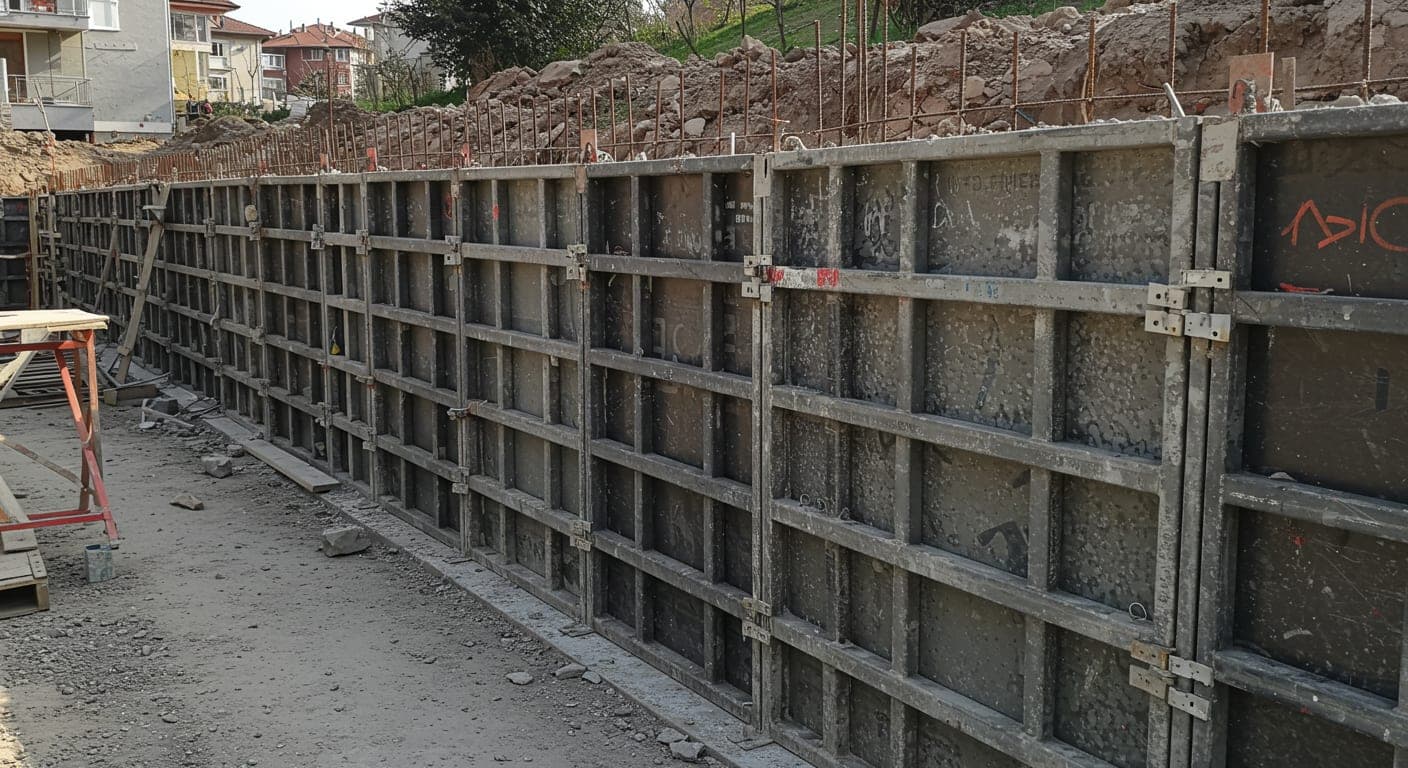 Ankara çelik kalıp beton bahçe duvarı — pürüzsüz yüzey