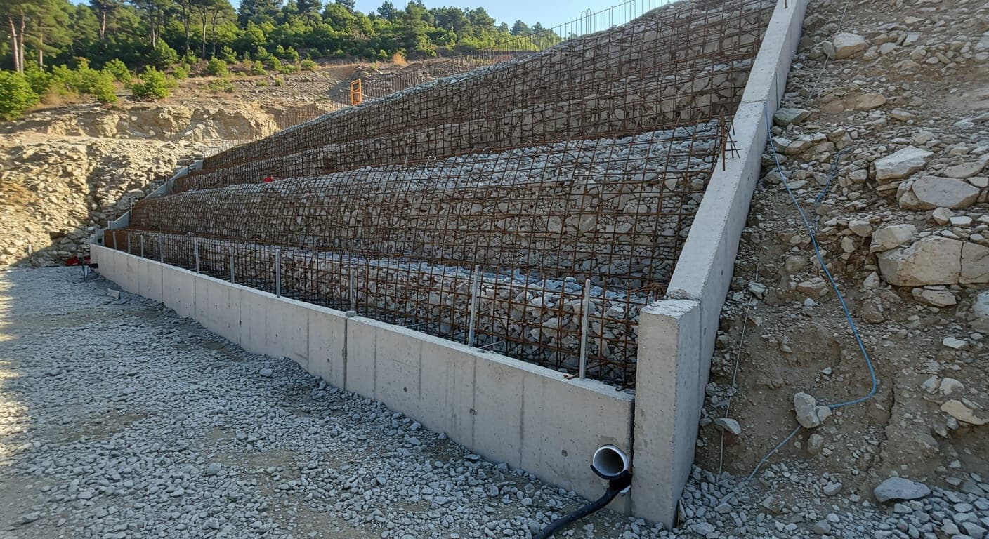 Ankara istinat duvarı drenaj katmanı — profesyonel uygulama